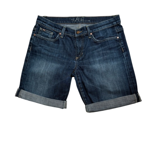 Joe's Jeans Pants - JOES JEANS Women’s Dark Denim The Best Friend Cuffed Denim Shorts - size 29